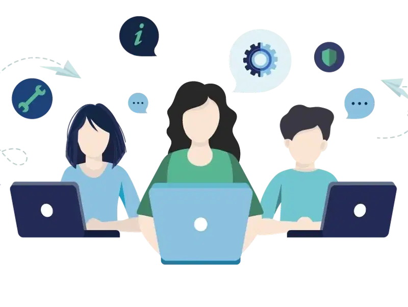 Equipment LiveChat team illustration